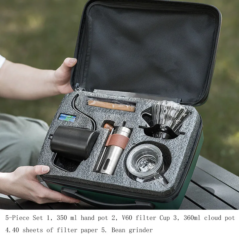 Travel Kit Pour Over Coffee Set Coffee-Making Kit for Home and Travel Coffee Accessories Tools Drip