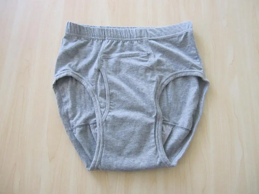 Mens incontinence underwear boxer brief type with moisture pad