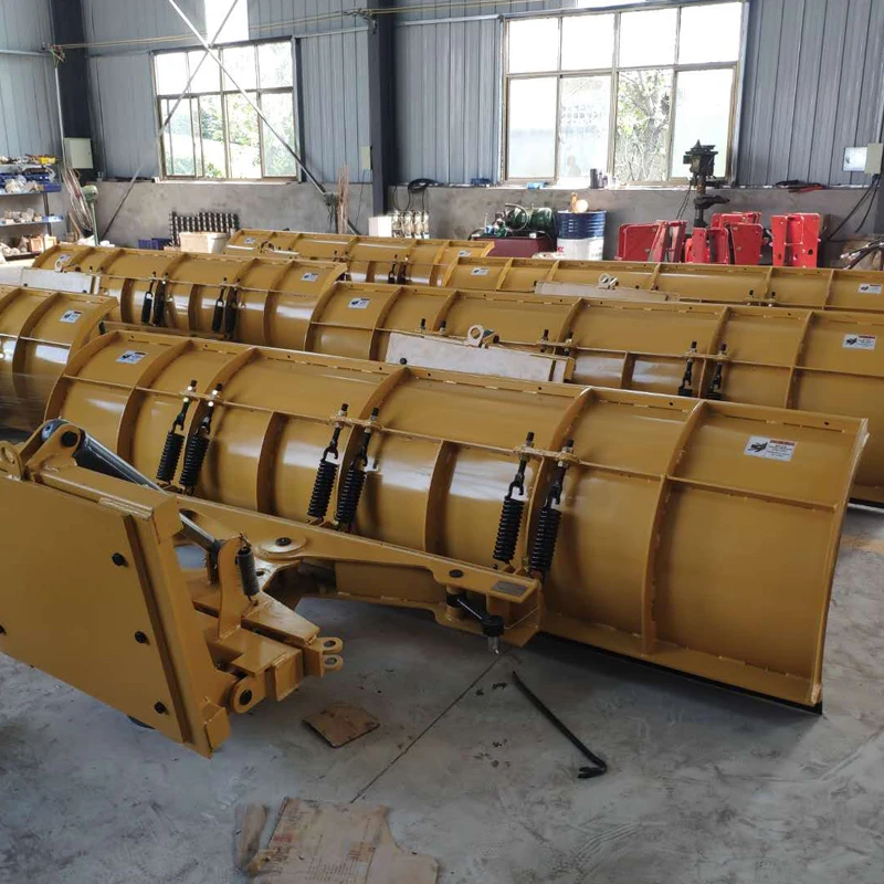 truck skid steer loader snow shovel machine snow blade hydraulic snow plow for sale