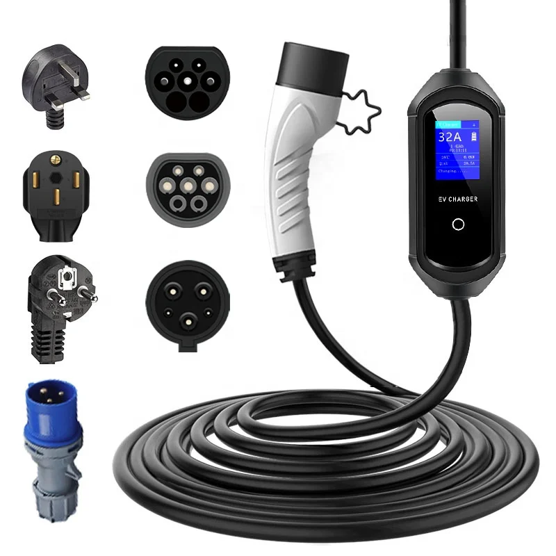 2023 Level2 ID4 зарядный кабель для ID6 Volkswagen Charger EV Portable EVSE 32 Amp Тип 2 GBT Зарядка для ID4 WV зарядное устройство 7 кВт 32 A