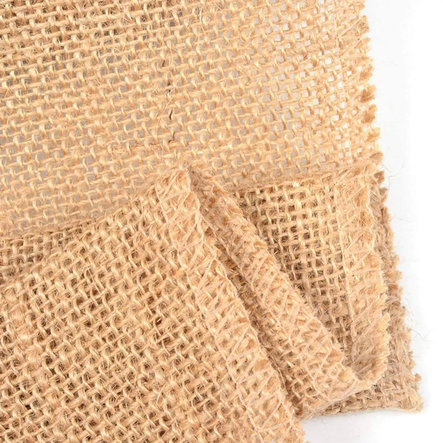 JIAHE Wholesale Eco Friendly Jute Fabric Made in China Natural Jute Hemp Burlap for Artwork DIY