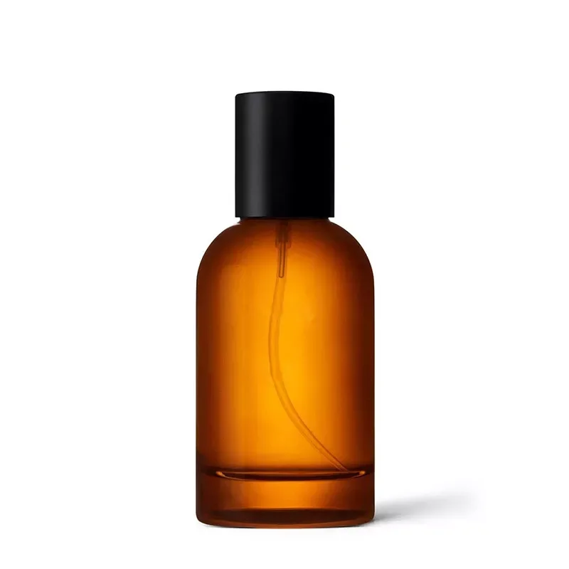 Custom Round Empty Clear Fragrance Glass Perfume Bottle 30ml 50ml 100ml Perfume Spray Glass Bottles with Cap