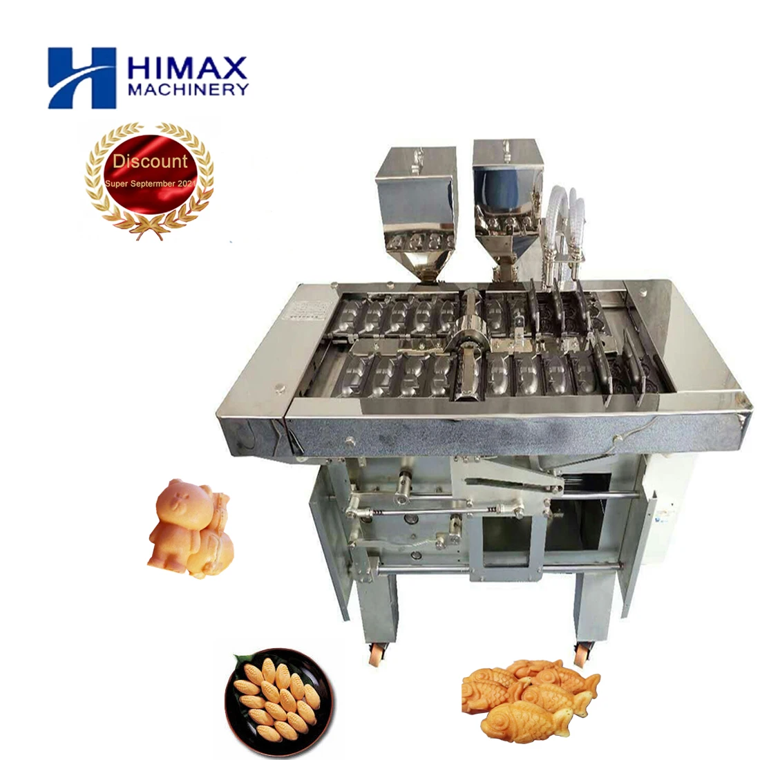 2021super Walnut Custard Cake Making Machine korean manjoo manju cake