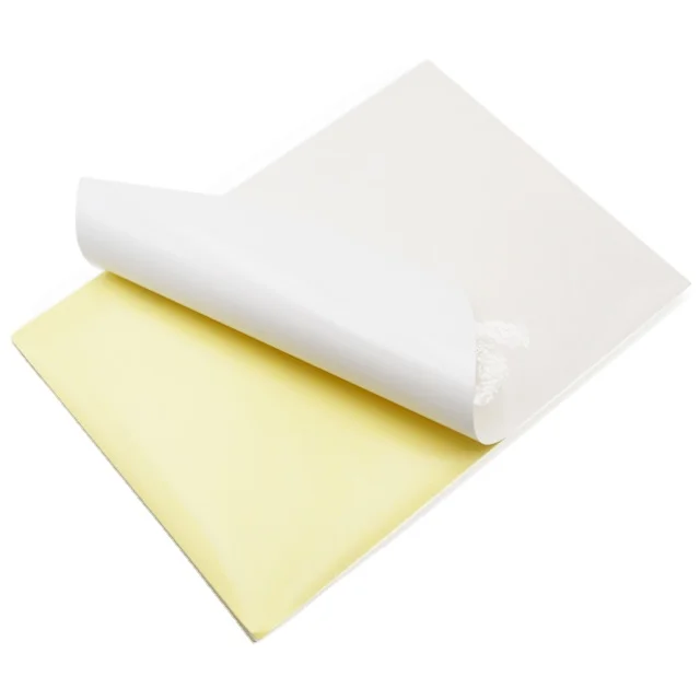 2022 manufacturer price Hot sale high-quality self adhesive semi-glossy sticker label paper with yellow glassine in jumbo roll