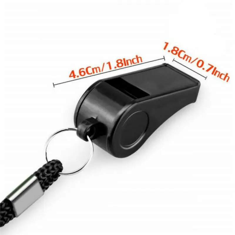 
Practical basketball Football Soccer Sports Referee Aluminum Alloy Whistle Lanyard Emergency Loud Sound Whistle 