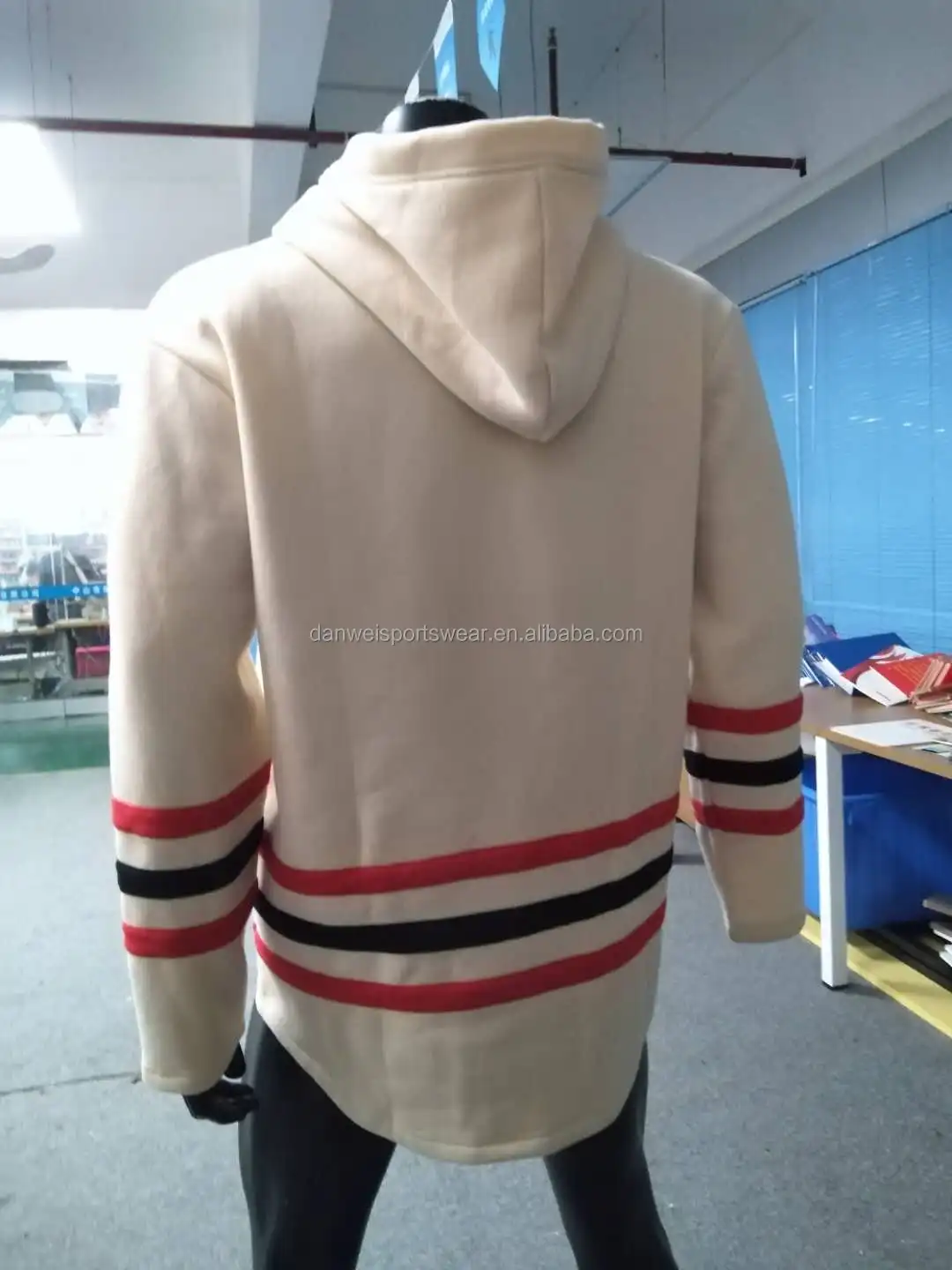 100% Polyester Professional Custom Team pittsburgh hockey jersey hoodie