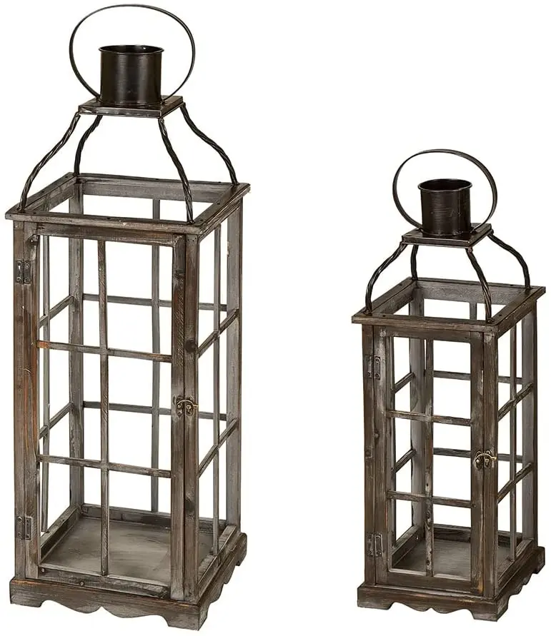 2022 wholesale modern lanterns  wedding decorative metal lanterns garden led candle lantern