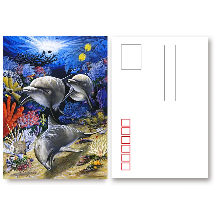 
Custom 6x4 inches 3d lenticular printing postcard for holiday and souvenirs gifts 