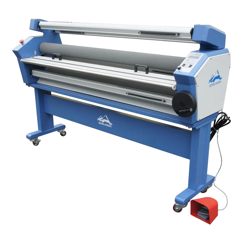 Qomolangma 55in Full-auto Wide Format Cold Laminator Cold Laminating Machine with Heat Assisted