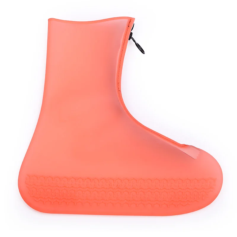 Reusable Long Size Silicone Rain Boots Shoe Cover With Zipper