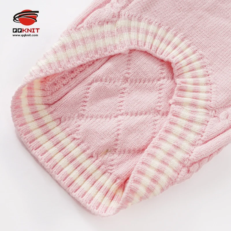 new design mink velvet Customized warm hand-knitted pet sweater Classic Cable Knit dog jumper Vest