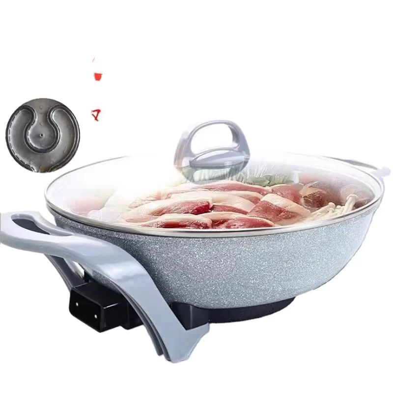 32cm Non stick  deep electric frying pan multipurpose electric cooking pot