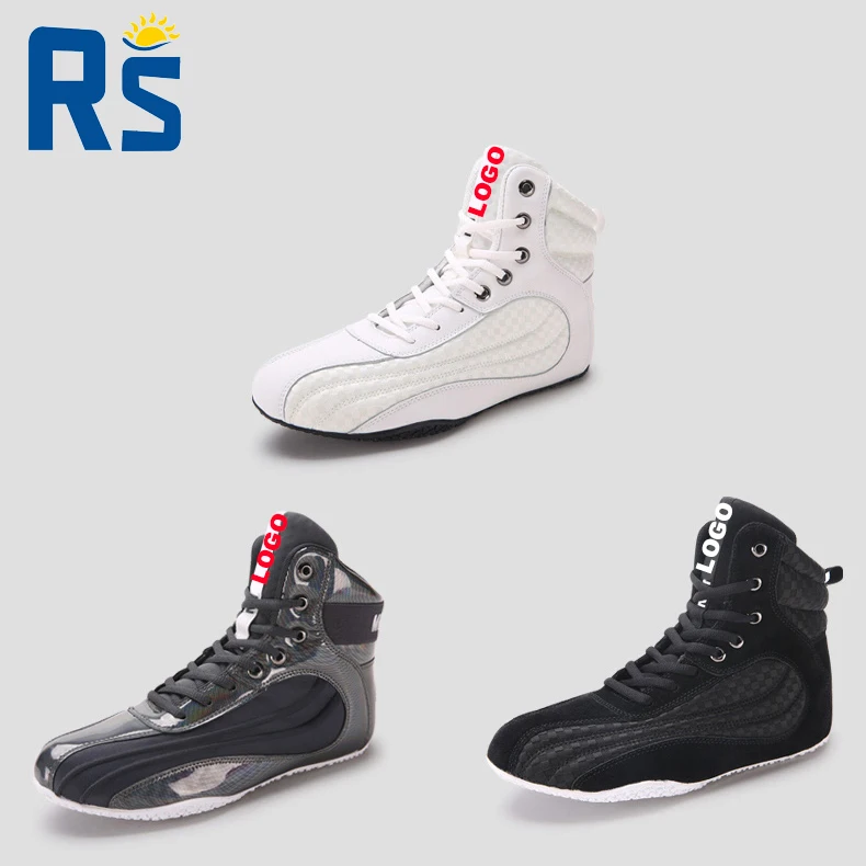 Make Your Own LOGO Manufacturer Fashion Professional Youth Training Custom Wrestling Boxing Shoes For Men