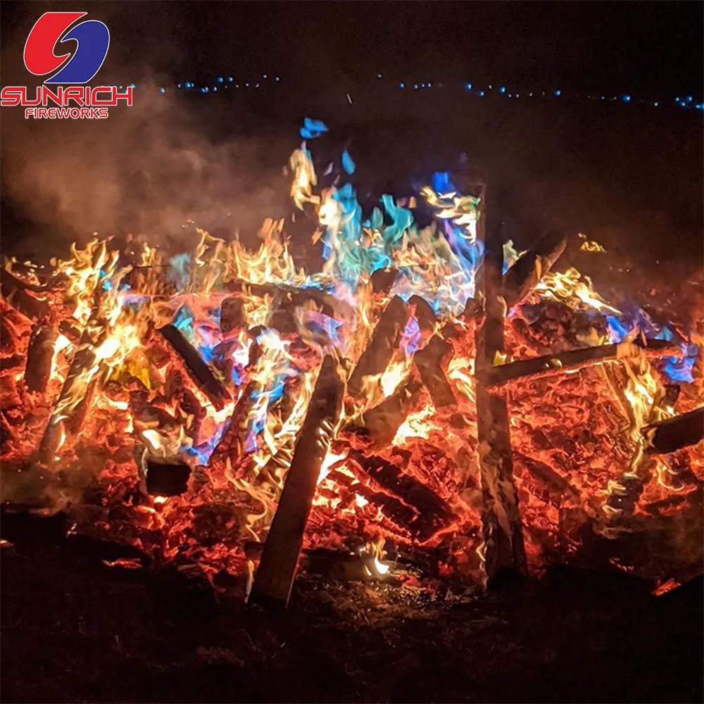 Magic Fire flame colorful art for camping party colorful material fireplace powder