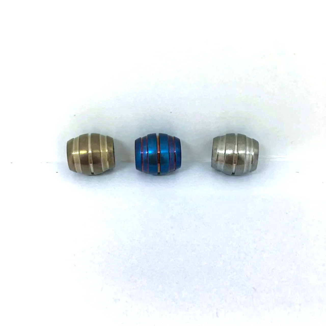 EDC tool titanium alloy TC4 knife pendant parachute cord bead lock stopper fastener