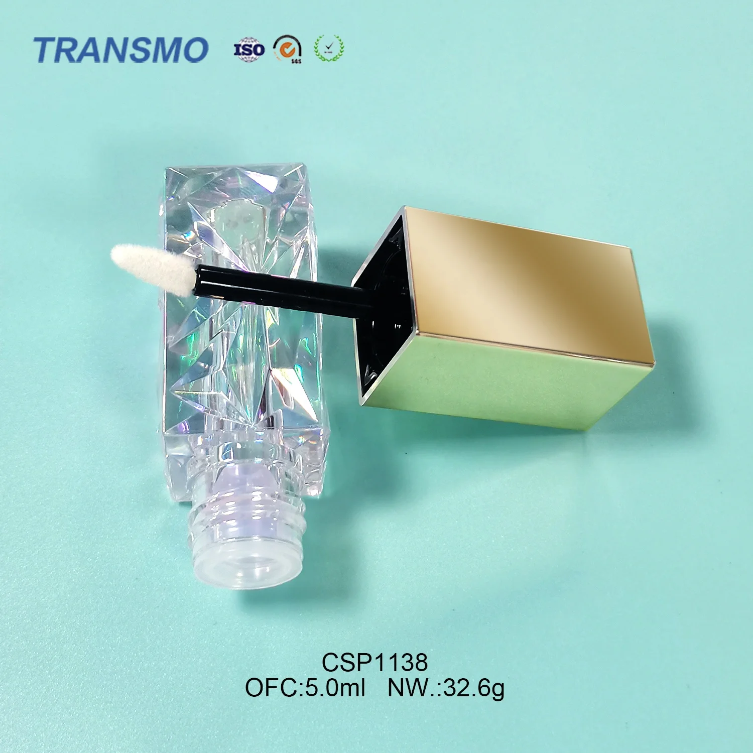 Diamond crystal lip gloss tubes empty lipgloss tubes wholesale 3ml 5ml lip oil tubes