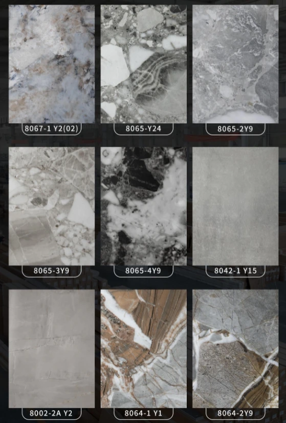 PVC glossy dark marble sheet for interior wall decoration