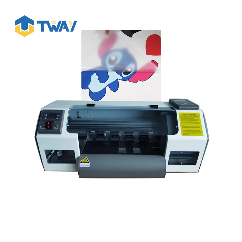 Free tech training heat transfer to fabric 30cm tee shirt printing dual xp600 direct to film dtf printer with dryer
