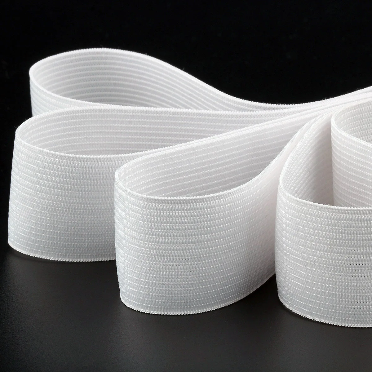 Widely Used Grment Accessories High elasticity woven crochet elastic Webbing band for belt pants