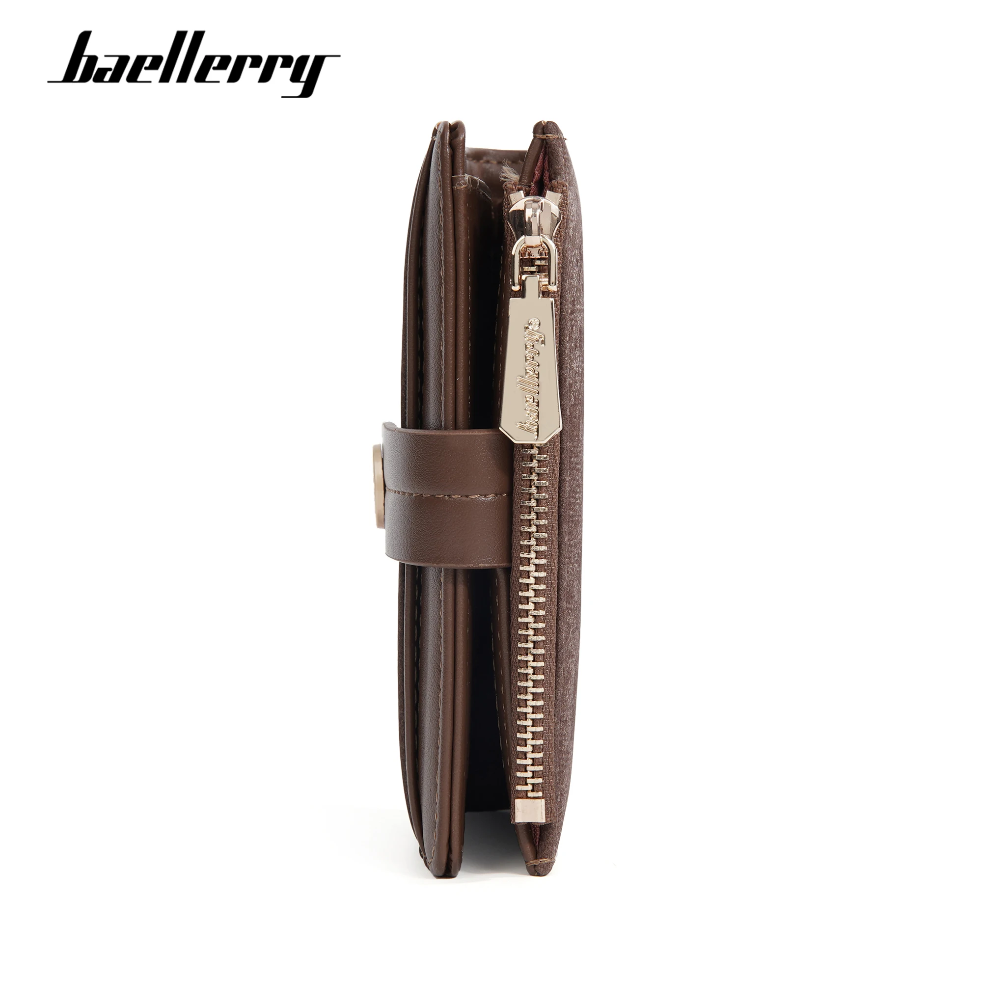 Baellerry Korean Version Short PU leather Cross border solid color Women New Multi Card Coin Purses Multi slot card Wallet