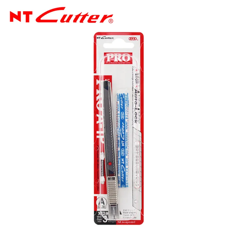 NT резак PRO A-1P нержавеющая сталь автоматический замок красный точечный нож