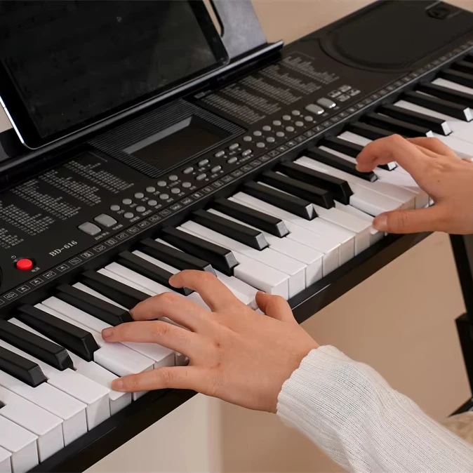BADU MUSIC New design 61 keys digital keyboard piano instruments from China high quality beginners keyboard instruments on sale