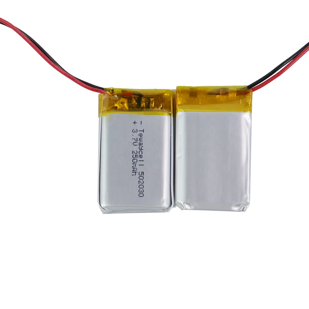 Tewaycell Rechargeable li ion Battery 502030 3.7v 200mAh 250mAh battery manufacturers