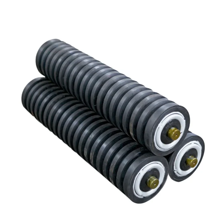 Custom Rubber Coated Roller Conveyor Belt Idler Rubber Roller