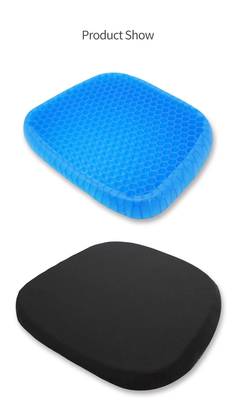Breathable And Durable Soft Double-Layer Egg Gel Cushion Pressure Pain Relief Cooling Car Seat Cushion