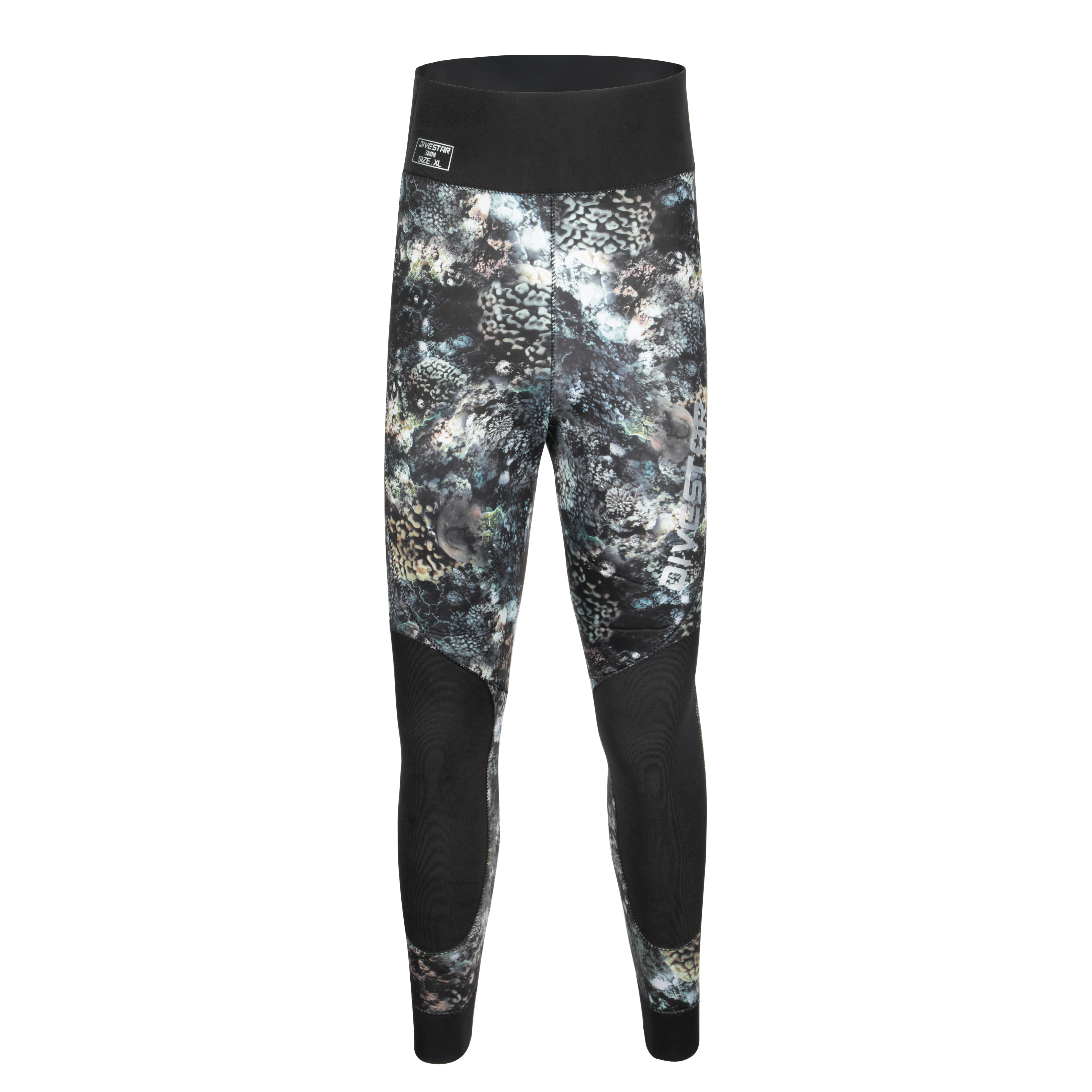 DIVESTAR Spearfishing Wetsuit Coral Camouflage Fishing Wetsuits GBS Open Cell Lining Diving Neoprene Suit 3MM