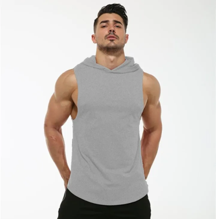 
Hot new products plain hoodies gym hoodie custom mens sleeveless pullover sweatshirts 