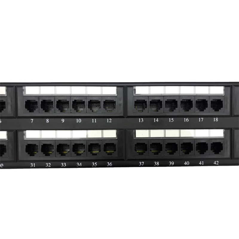  19 дюймов Utp Cat6 48 портовая коммутационная панель черный