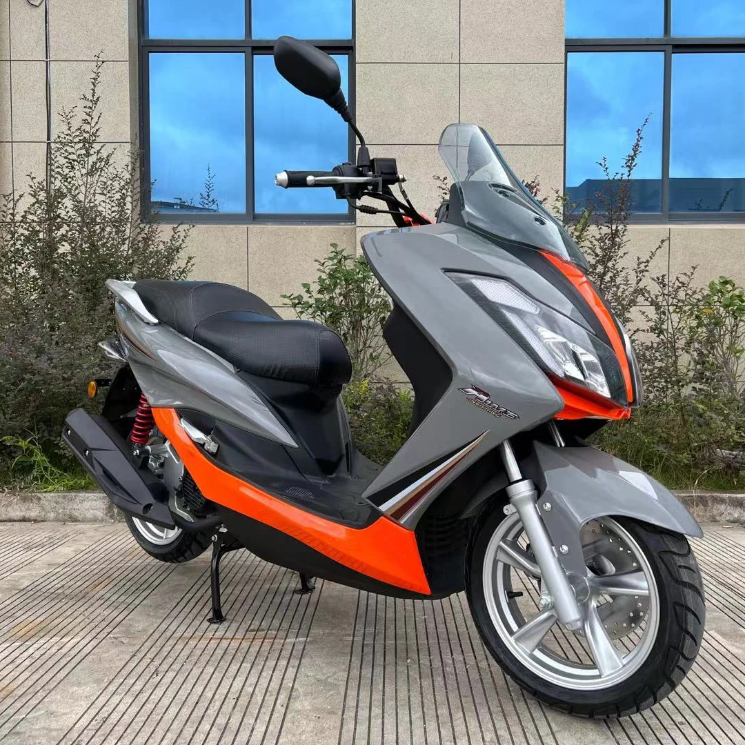 2 Wheel Gas scooters adult 125cc 150cc moped cheap motorcycles covered scooter with big tires