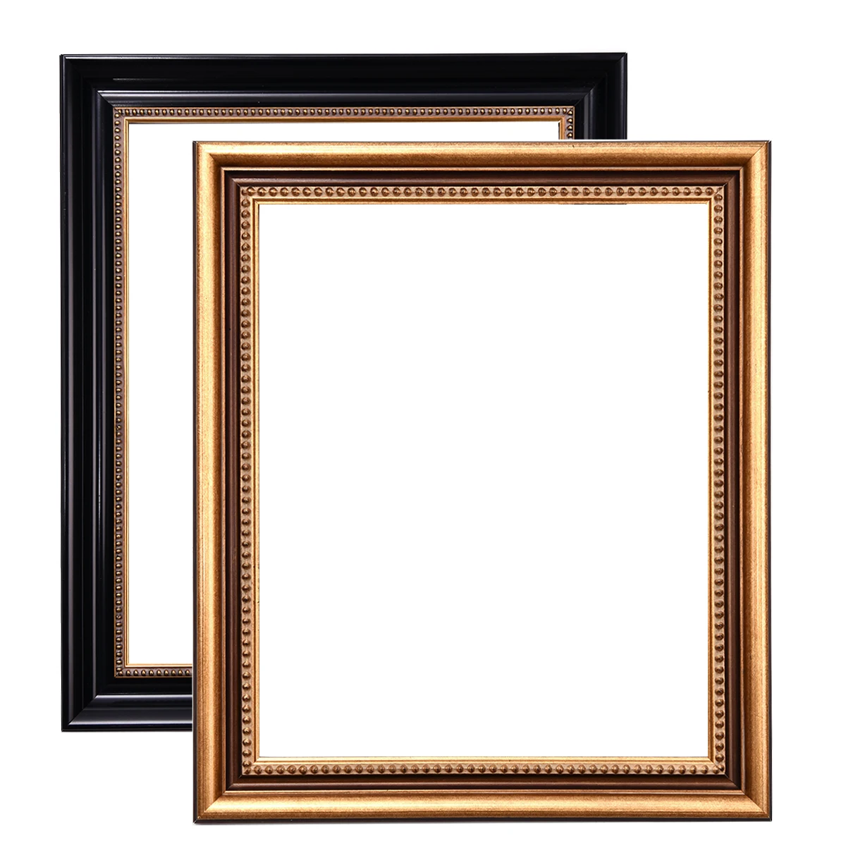 Antique Decor Classic Bead Wood 11x18 16x20 20x24 Gold State Art Picture Frame for Wall Hanging