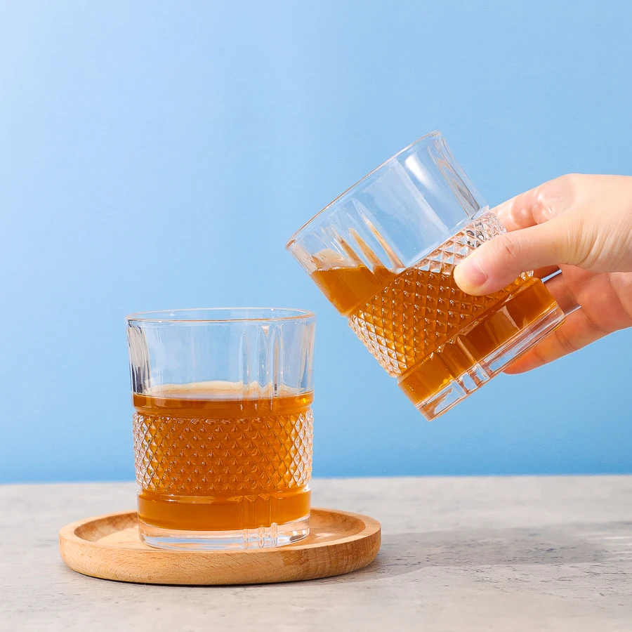 310ml Thick Bottom Tasting Rum Whisky Tequila Brandy Vodka Spirits Liquor Drinking Shot Glass