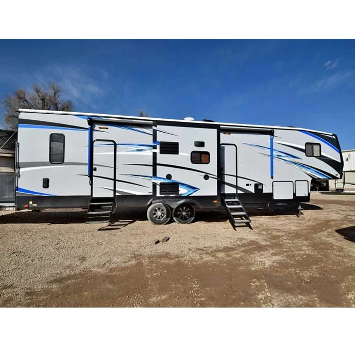 Прицеп для игрушечного буксировщика, 5 е колесо, самоходные конструкции, с шаговым фургоном/задней спальной камерой/отдельным гаражом 12 дюймов, 2020