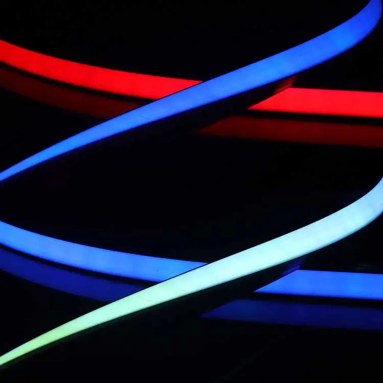 Waterproof Ip65 DC12V 24V led strip light RGBW RGB 16703IC black/white silicone led neon light