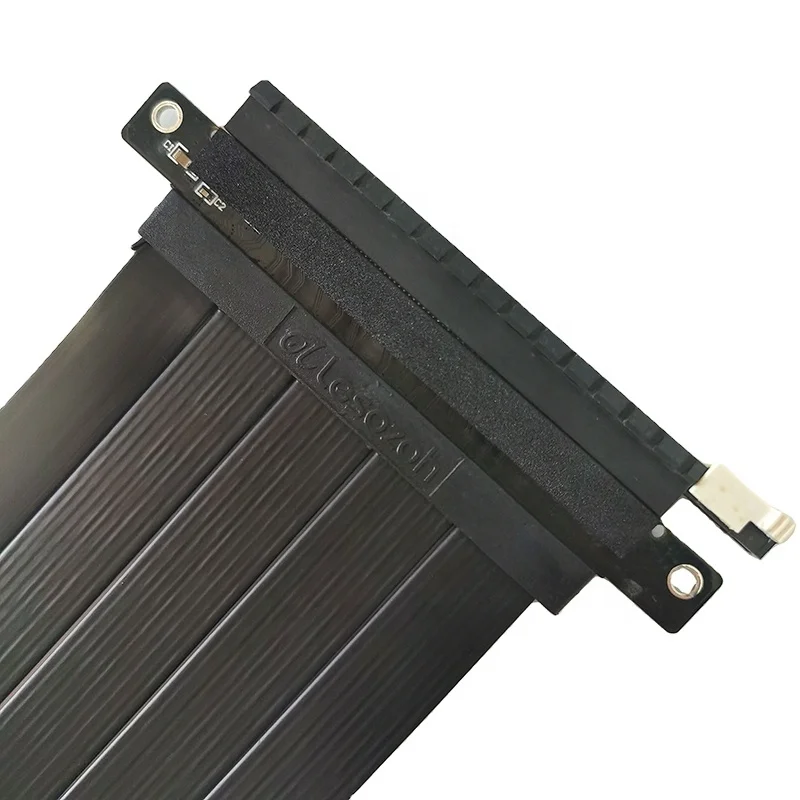 Durable PCIE Riser X16 Extender Full Speed Running RTX PCI Express 3.0 180 Degrees Flexible Graphics Card Cable