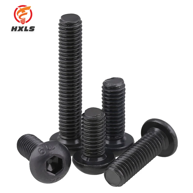 Unique Cup Head Inner Hex Socket High-strength Hexagonal Machine Screw Carbon Steel Black Oxization 3-15 Days Hengxiang 100 PCS