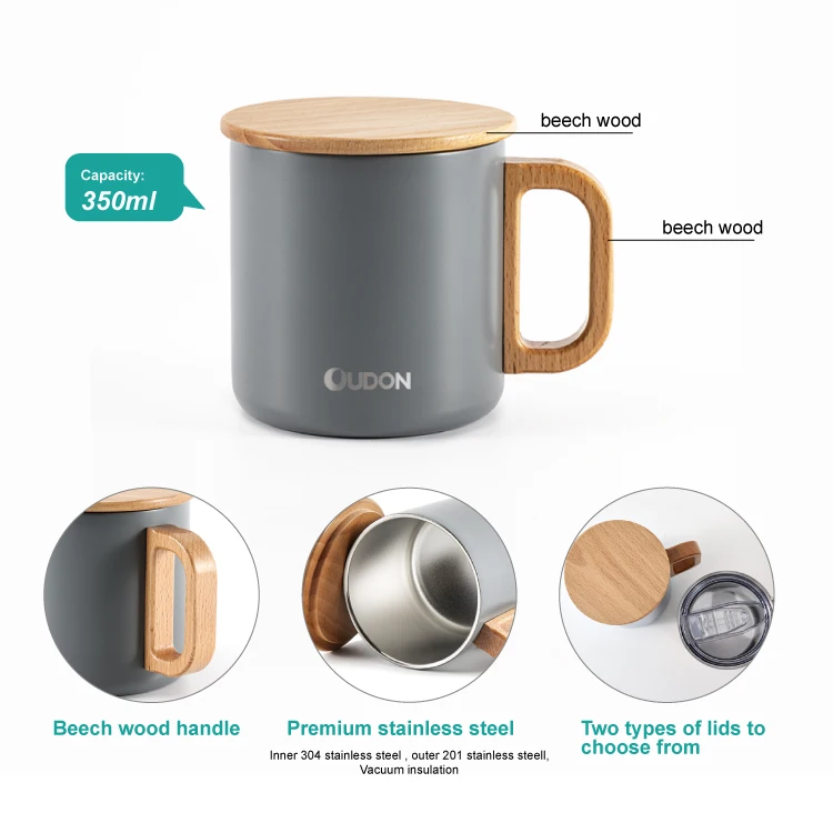 10oz 12oz 16oz Stainless Steel Insulated Sublimation Coffee Tea Mug with Custom Logo