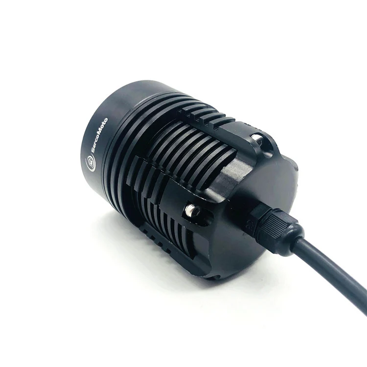 30w High Power Waterproof Driving High Beam Black Motorcycle Led Headlight