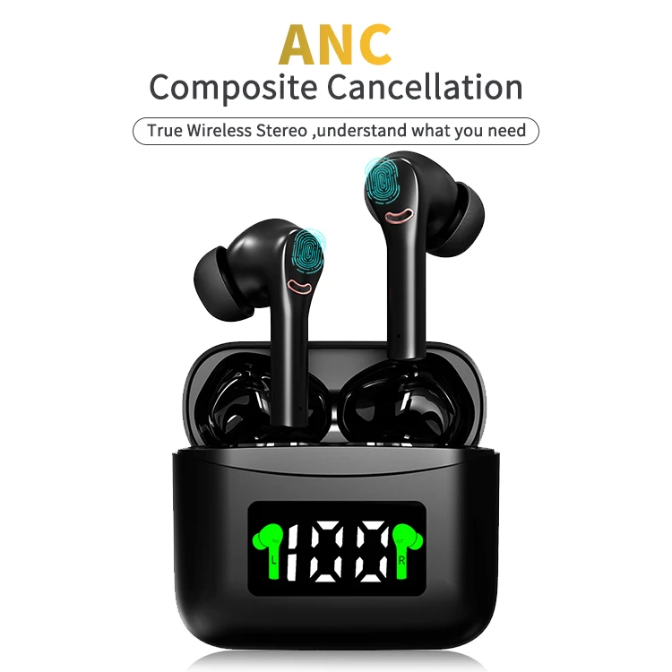 Best Sellers In USA 2022 Original Black Friday Hi-Fi Headphone BT 5.2 Wireless Earphone Earbuds J5 ANC Wireless Headphones
