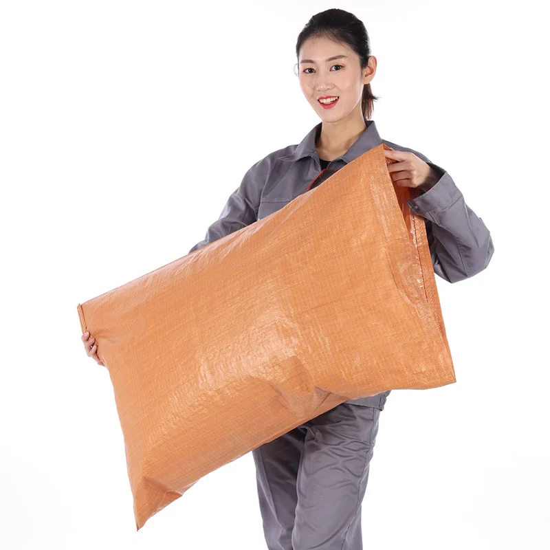 Factory Wholesale Foldable Manufacture 50Kg Barley Bags Flour Rice Pp Woven Bag