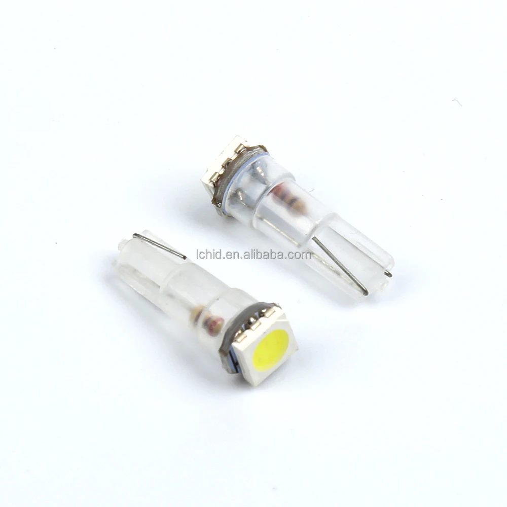 T5 5050 1SMD LED Bulb 194 168 1SMD LED Bulb White T5 LED Interior Light w5w