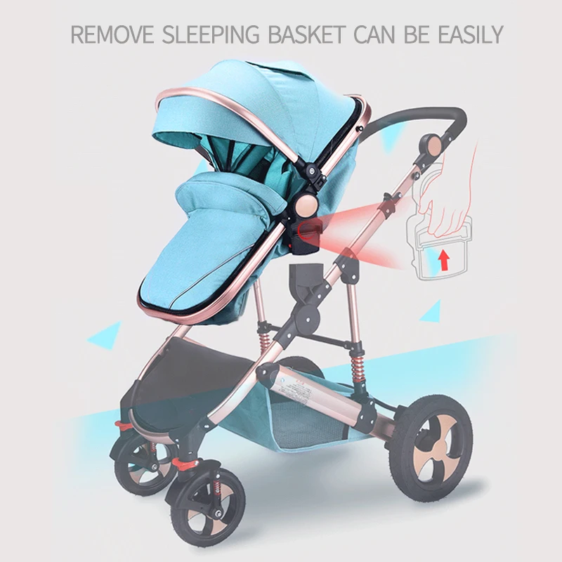 stroller bassinet reversible pram strollers applicable all terrains baby carriage city select