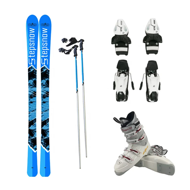 Winter  sports Hot sale ski set include ski boots and  binding and pole in Russia and Kazakhstan
