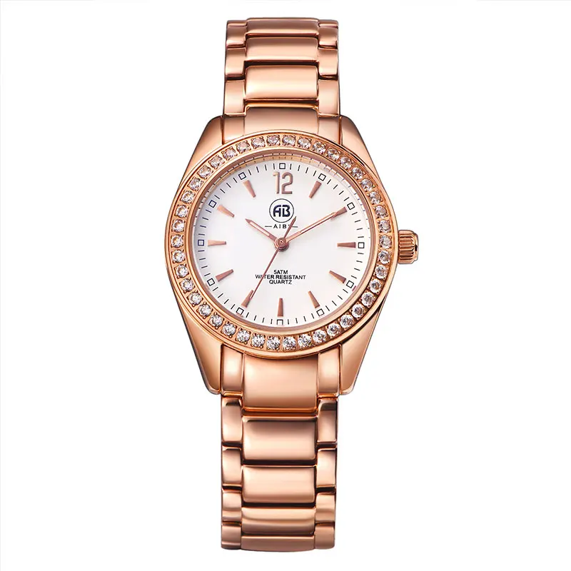 
 Часы наручные женские со стразами, роскошные брендовые, золотистые, 2021  