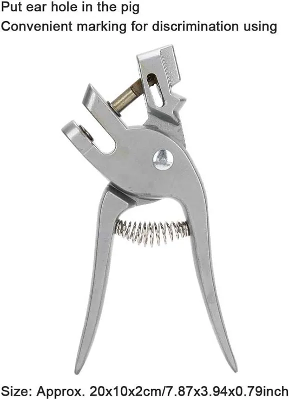 Hot Sale Ear hole pliers Stainless steel livestock ear tag puncher animal ear tag pliers
