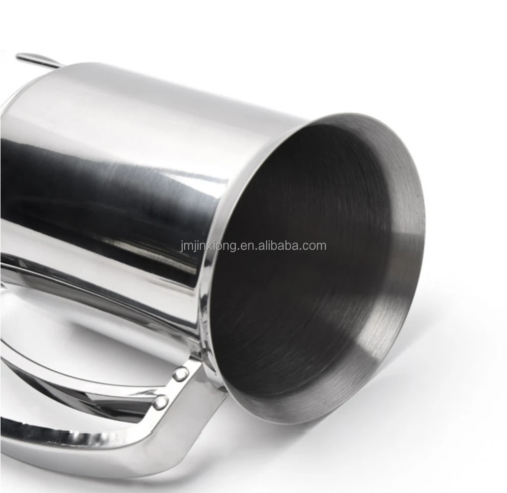 Waffles Muffin Mix Crepes Cupcake Handheld Home Stainless Steel Handheld Measuring Cake Dough Mixer Pancake Batter Dispenser