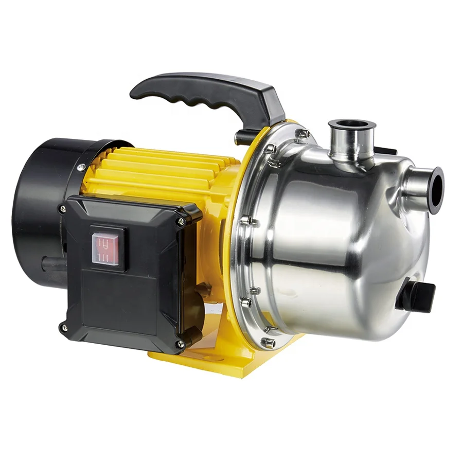 1100W 4600L/h Stainless Steel Garden Pump Shallow Well Irrigation Jet Pump Sprinkler Booster Pump for Watering Lawn